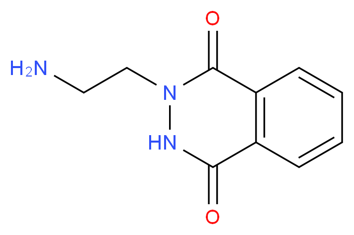 2-(2-aminoethyl)-2,3-dihydrophthalazine-1,4-dione_分子结构_CAS_87365-18-2)