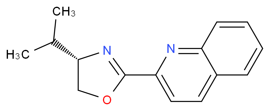 (S)-2-(4,5-Dihydro-4-isopropyl-2-oxazolyl)quinoline_分子结构_CAS_226387-11-7)