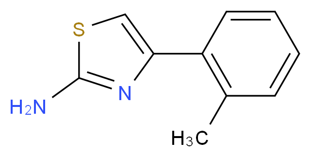 4-(2-methylphenyl)-1,3-thiazol-2-amine_分子结构_CAS_5330-79-0)