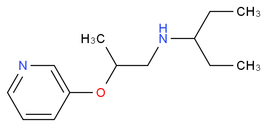 (1-ethylpropyl)[2-(pyridin-3-yloxy)propyl]amine_分子结构_CAS_)