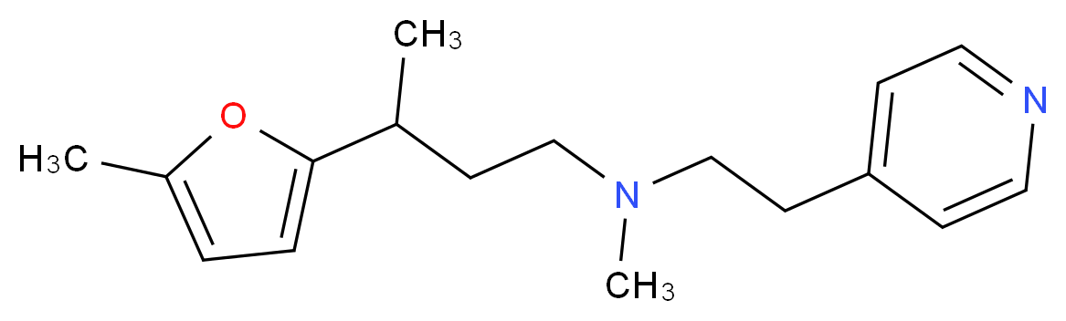 N-methyl-3-(5-methyl-2-furyl)-N-(2-pyridin-4-ylethyl)butan-1-amine_分子结构_CAS_)