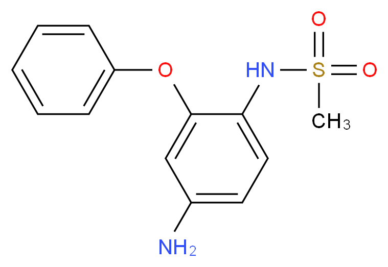 N-(4-amino-2-phenoxyphenyl)methanesulfonamide_分子结构_CAS_51765-60-7