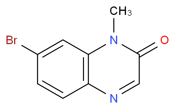 7-bromo-1-methyl-1,2-dihydroquinoxalin-2-one_分子结构_CAS_82019-32-7