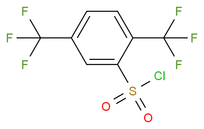 2,5-Bis(trifluoromethyl)benzenesulphonyl chloride_分子结构_CAS_351003-22-0)