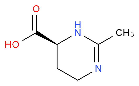 (4S)-2-methyl-3,4,5,6-tetrahydropyrimidine-4-carboxylic acid_分子结构_CAS_96702-03-3