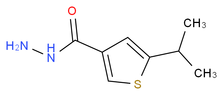 5-Isopropylthiophene-3-carbohydrazide_分子结构_CAS_)