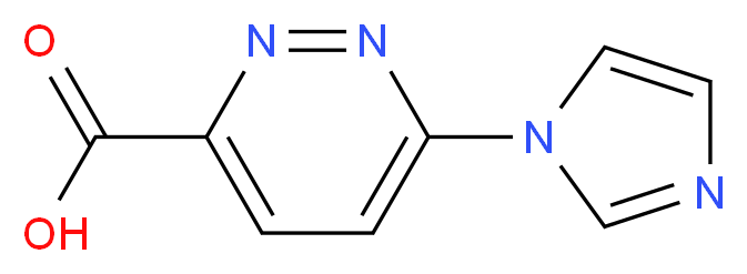 6-(1H-Imidazol-1-yl)pyridazine-3-carboxylic acid 97%_分子结构_CAS_)