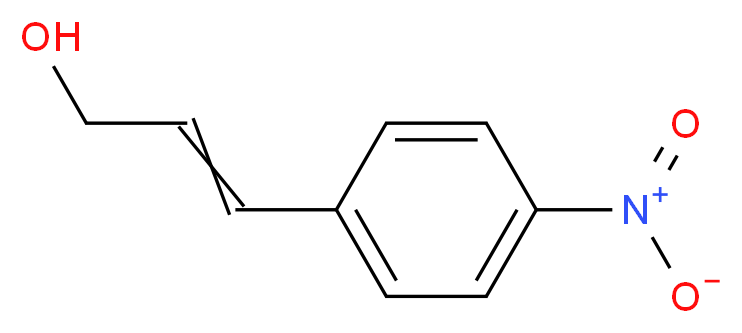 3-(4-nitrophenyl)prop-2-en-1-ol_分子结构_CAS_1504-63-8