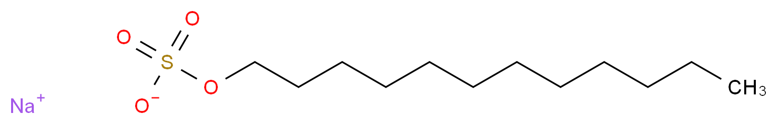 SODIUM DODECYL SULFATE, ULTRA PURE_分子结构_CAS_)