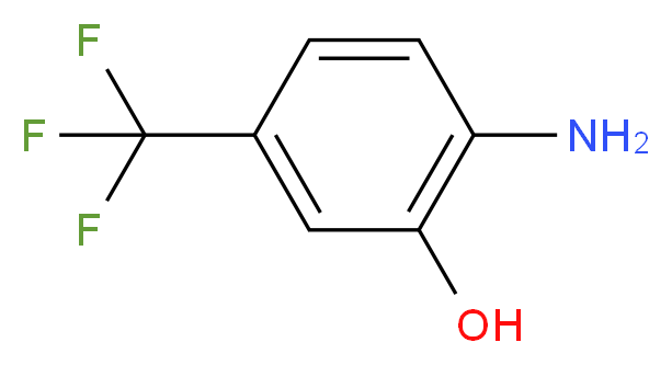 2-amino-5-(trifluoromethyl)phenol_分子结构_CAS_454-82-0