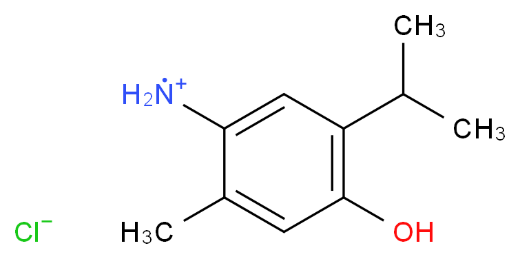 [4-hydroxy-2-methyl-5-(propan-2-yl)phenyl]azaniumyl chloride_分子结构_CAS_6321-11-5