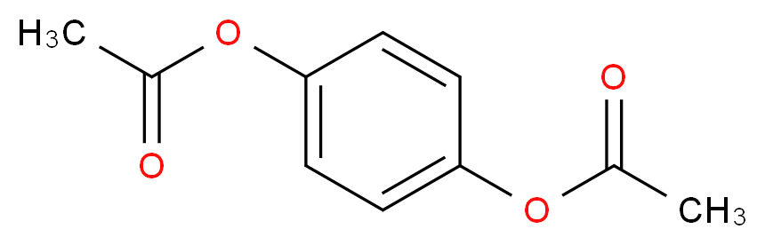 4-(acetyloxy)phenyl acetate_分子结构_CAS_1205-91-0