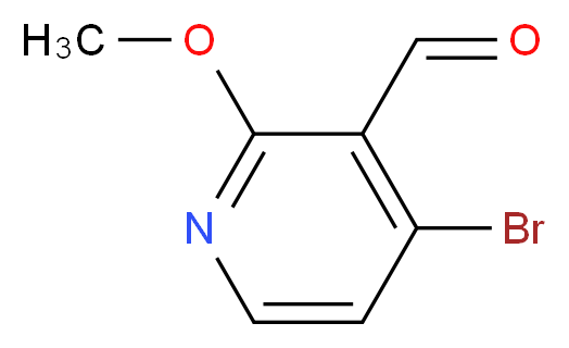 4-bromo-2-methoxypyridine-3-carbaldehyde_分子结构_CAS_1060806-59-8