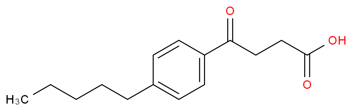 4-oxo-4-(4-pentylphenyl)butanoic acid_分子结构_CAS_64779-07-3