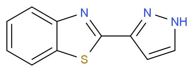 2-(1H-pyrazol-3-yl)-1,3-benzothiazole_分子结构_CAS_256414-72-9