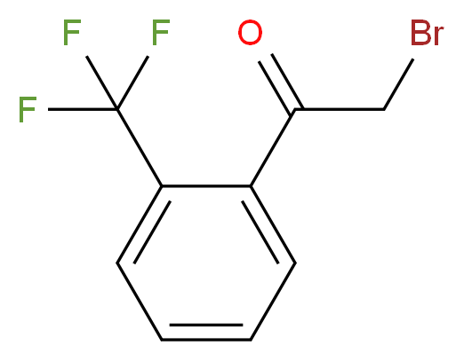 2-(Trifluoromethyl)phenacyl bromide_分子结构_CAS_54109-16-9)