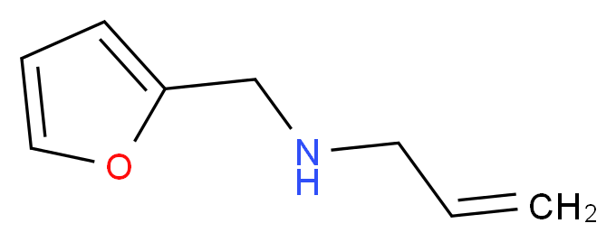 (furan-2-ylmethyl)(prop-2-en-1-yl)amine_分子结构_CAS_53175-33-0