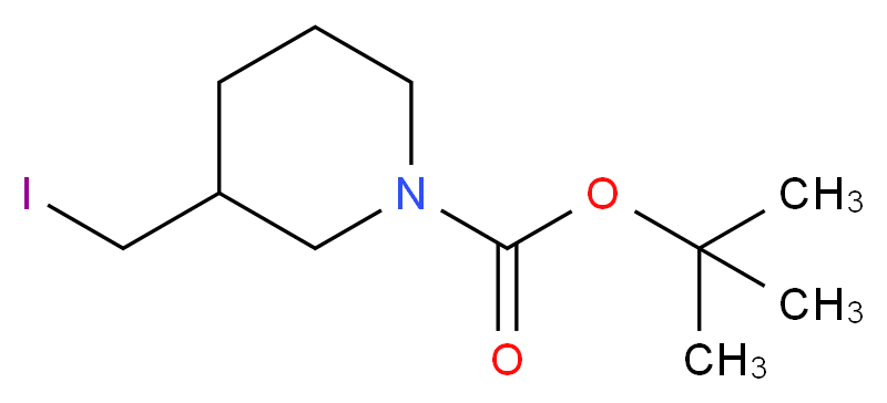 3-IODOMETHYL-PIPERIDINE-1-CARBOXYLIC ACID TERT-BUTYL ESTER_分子结构_CAS_253177-03-6)