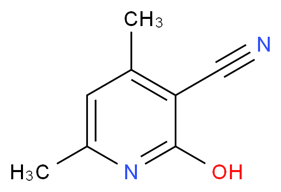 4,6-Dimethyl-2-hydroxynicotinonitrile_分子结构_CAS_)