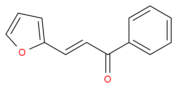 (2E)-3-(furan-2-yl)-1-phenylprop-2-en-1-one_分子结构_CAS_717-21-5