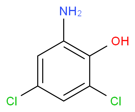 2,4-Dichloro-6-aminophenol_分子结构_CAS_527-62-8)