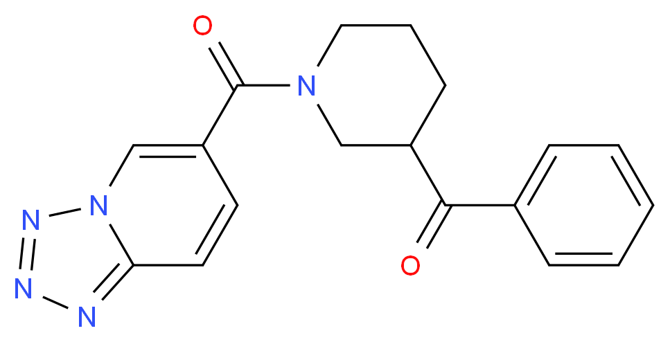 phenyl[1-(tetrazolo[1,5-a]pyridin-6-ylcarbonyl)-3-piperidinyl]methanone_分子结构_CAS_)