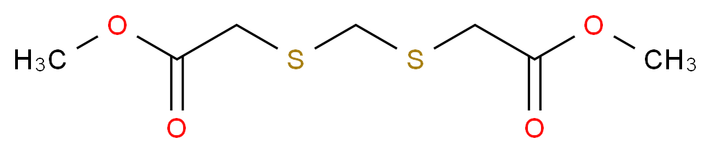 methyl 2-({[(2-methoxy-2-oxoethyl)thio]methyl}thio)acetate_分子结构_CAS_74705-25-2)
