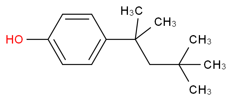 4-(2,4,4-trimethylpentan-2-yl)phenol_分子结构_CAS_)