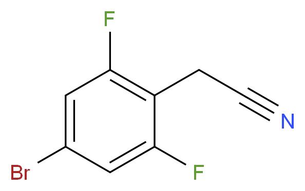 4-Bromo-2,6-difluorophenylacetonitrile_分子结构_CAS_)