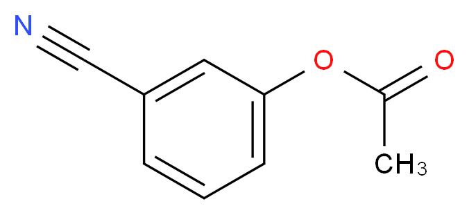 3-cyanophenyl acetate_分子结构_CAS_55682-11-6