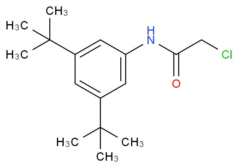 2-chloro-N-[3,5-di(tert-butyl)phenyl]acetamide_分子结构_CAS_)