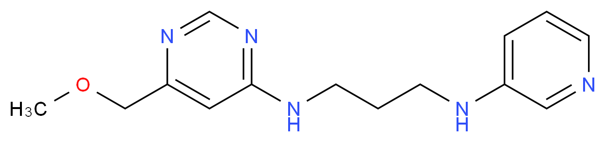 N-[6-(methoxymethyl)pyrimidin-4-yl]-N'-pyridin-3-ylpropane-1,3-diamine_分子结构_CAS_)