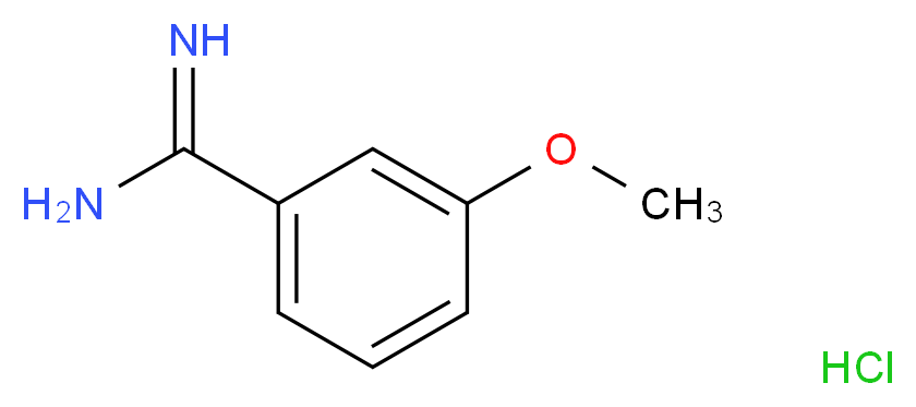 3-Methoxybenzamidine hydrochloride_分子结构_CAS_26113-44-0)