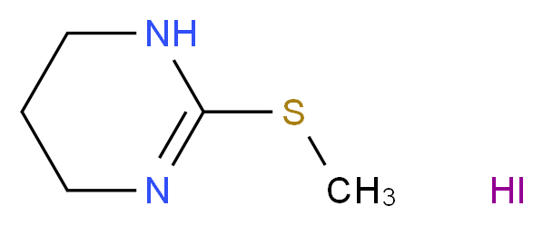 2-(Methylsulfanyl)-1,4,5,6-tetrahydropyrimidine hydroiodide_分子结构_CAS_5445-73-8)
