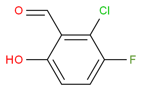 2-Chloro-3-fluoro-6-hydroxy-benzaldehyde_分子结构_CAS_1263378-00-2)