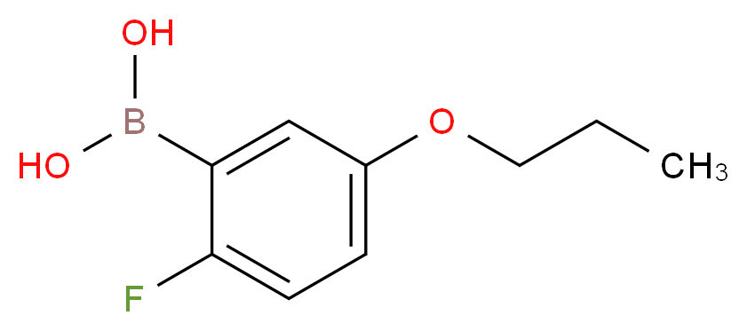 2-FLUORO-5-PROPOXYPHENYLBORONIC ACID_分子结构_CAS_863248-36-6)