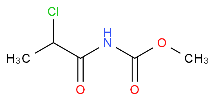 methyl N-(2-chloropropanoyl)carbamate_分子结构_CAS_24224-08-6