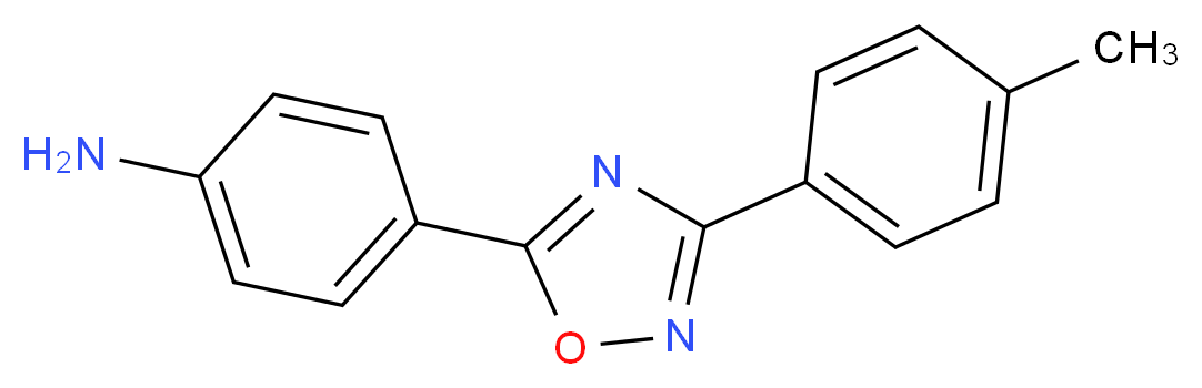 4-[3-(4-methylphenyl)-1,2,4-oxadiazol-5-yl]aniline_分子结构_CAS_915922-80-4)