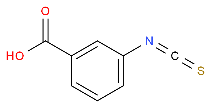 3-isothiocyanatobenzoic acid_分子结构_CAS_2131-63-7