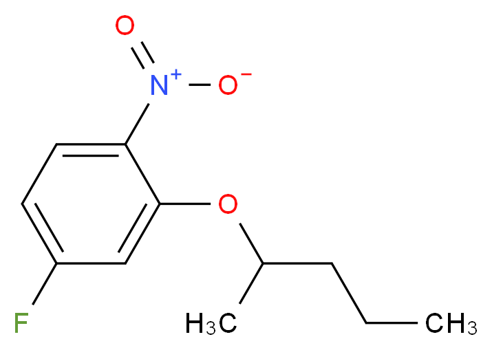 4-Fluoro-1-nitro-2-(pentan-2-yloxy)benzene_分子结构_CAS_1314987-41-1)