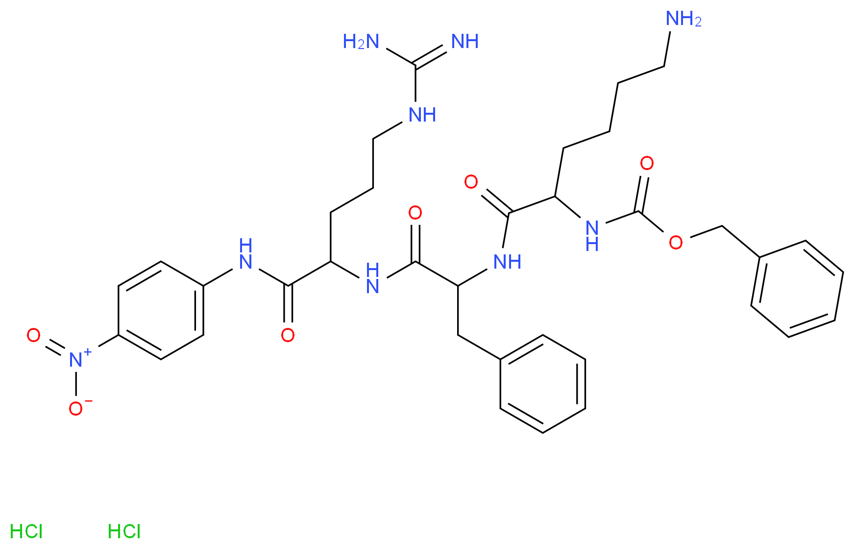 FACTOR XIIa SUBSTRATE DIHYDROCHLORIDE_分子结构_CAS_88467-45-2)