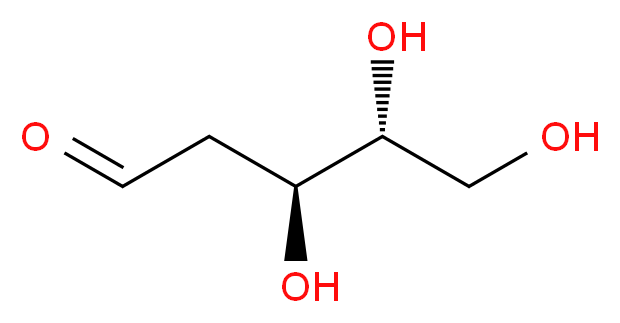 (3S,4R)-3,4,5-trihydroxypentanal_分子结构_CAS_533-67-5