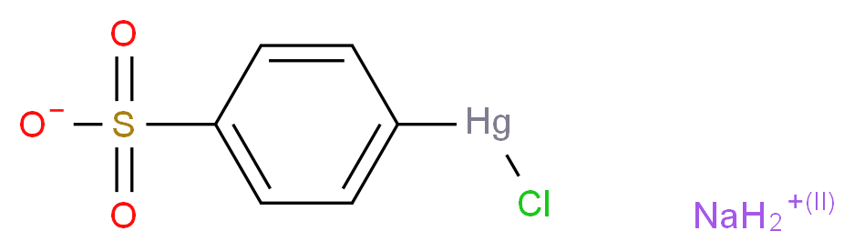 Sodium 4-(chloromercuri)benzenesulphonate_分子结构_CAS_14110-97-5)