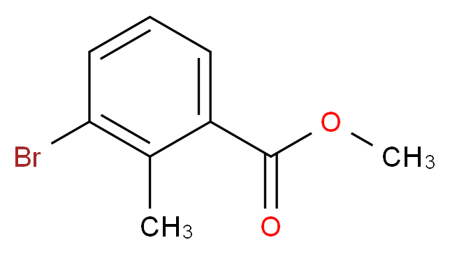 3-Bromo-2-methylbenzoic Acid Methyl Ester_分子结构_CAS_99548-54-6)