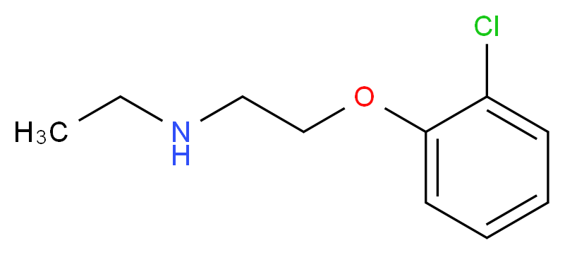 [2-(2-chlorophenoxy)ethyl](ethyl)amine_分子结构_CAS_915921-75-4