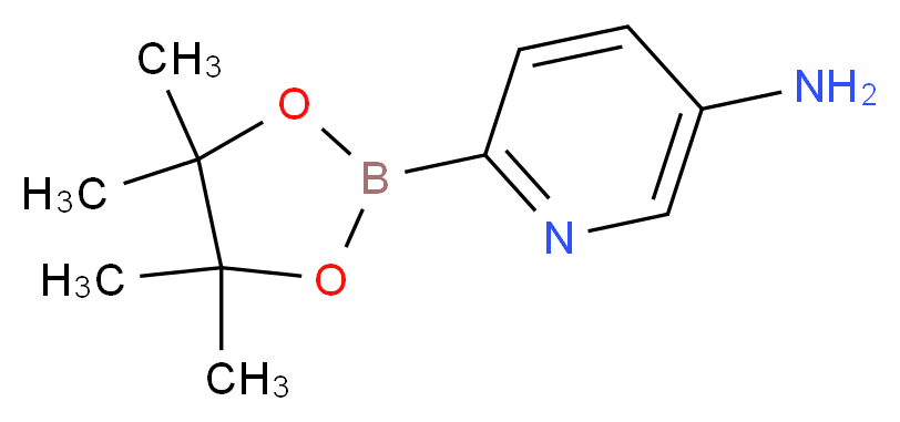 6-(tetramethyl-1,3,2-dioxaborolan-2-yl)pyridin-3-amine_分子结构_CAS_117623-60-6