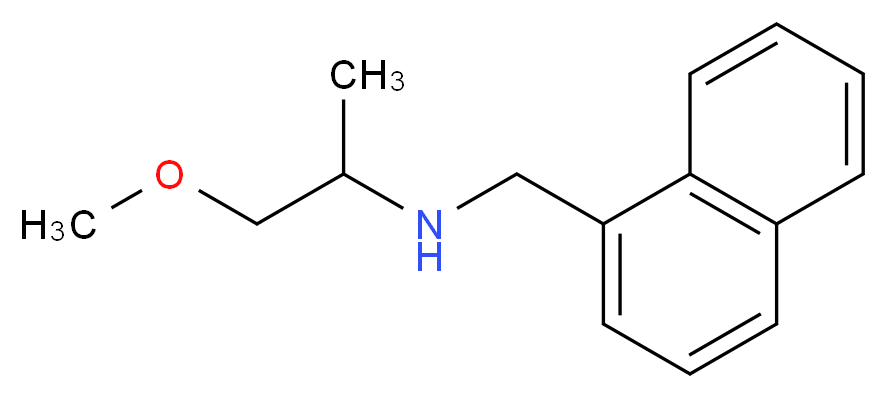 (1-methoxypropan-2-yl)(naphthalen-1-ylmethyl)amine_分子结构_CAS_355816-73-8