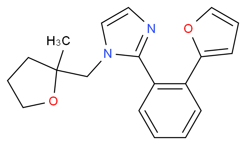2-[2-(2-furyl)phenyl]-1-[(2-methyltetrahydrofuran-2-yl)methyl]-1H-imidazole_分子结构_CAS_)