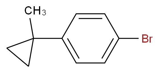 1-bromo-4-(1-methylcyclopropyl)benzene_分子结构_CAS_40780-08-3)