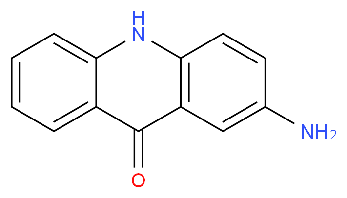 2-amino-9,10-dihydroacridin-9-one_分子结构_CAS_27918-14-5